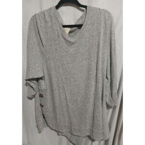 Colortree Grey shirt Womens Size 2xl Buttons On Side